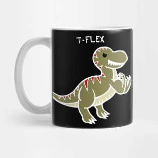 T-Flex T-Rex (White) Mug